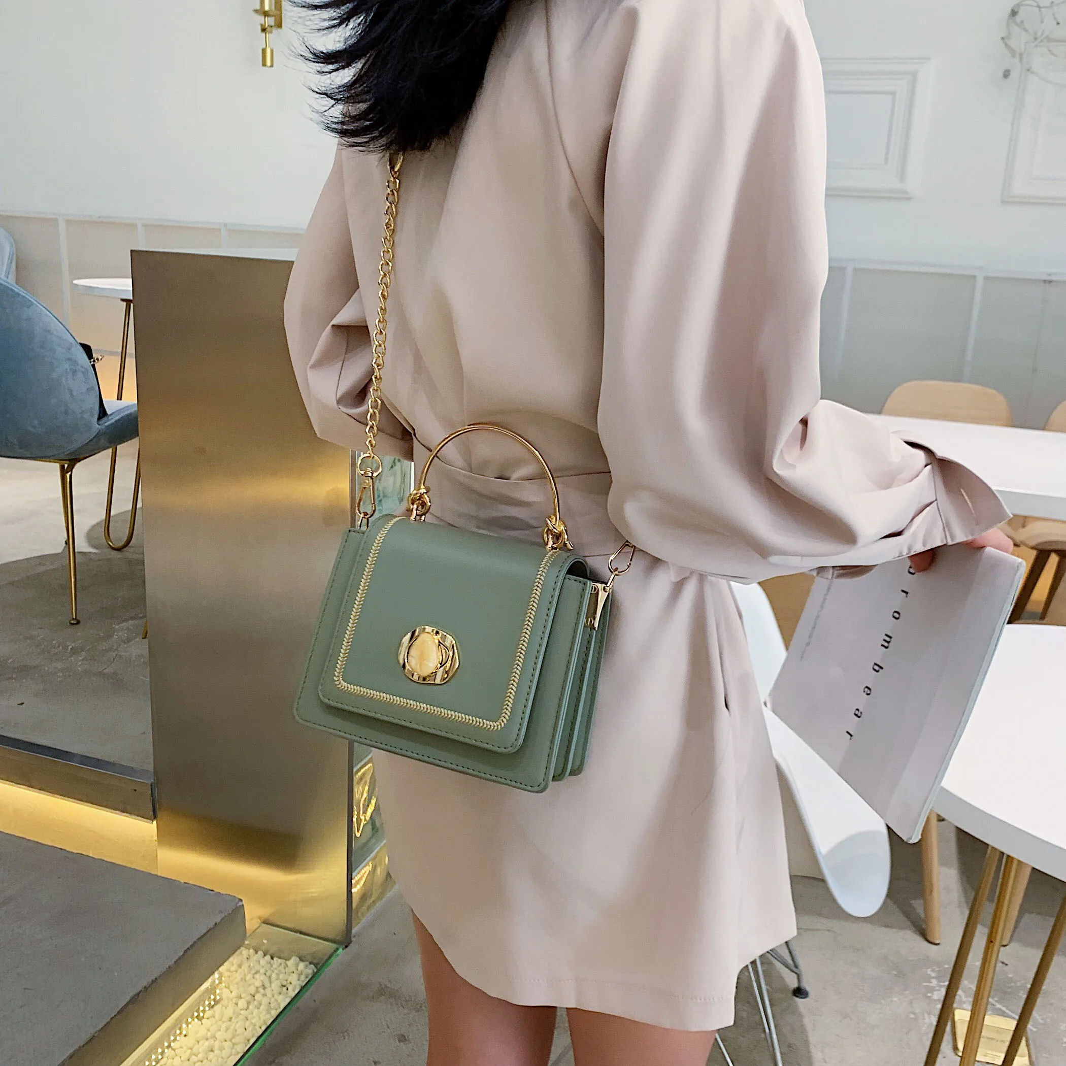 

Solid Color Leather Mini Crossbody Bags For Women 2021 Summer Simple Shoulder Bag Female Travel Phone Purses And Handbags