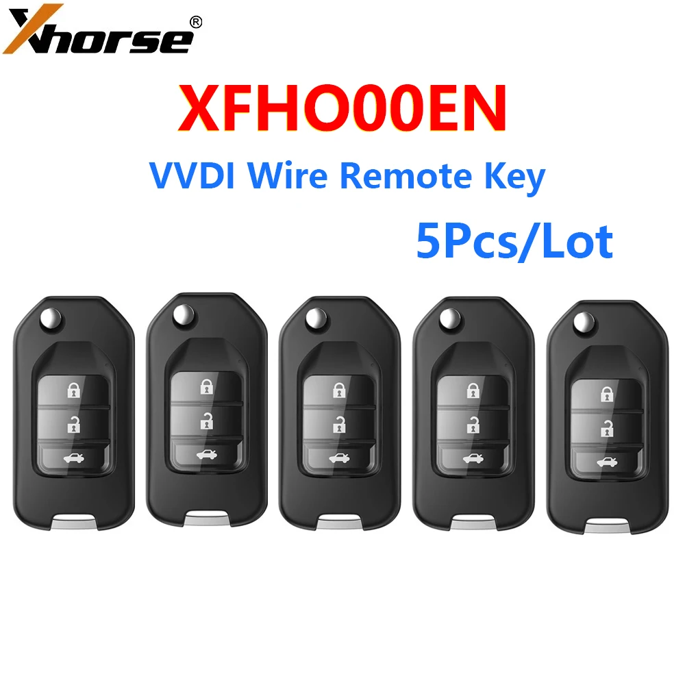 Универсальный пульт дистанционного управления VVDI для автомобиля Honda, 5 шт./лот XHORSE xjo00en X004, с 3 кнопками