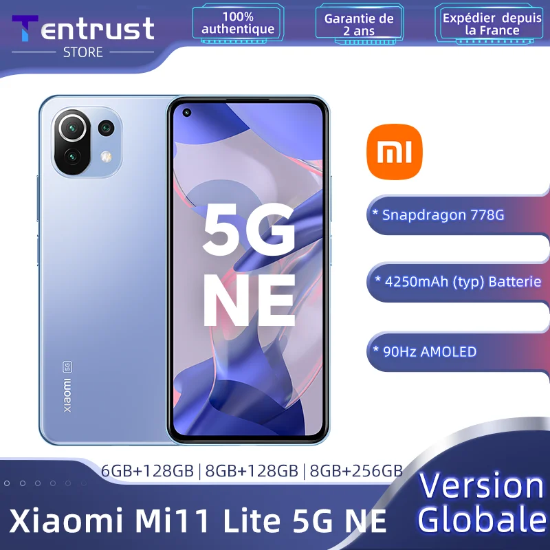 Смартфон Xiaomi Mi 11 Lite телефон Восьмиядерный процессор Snapdragon 778G тройная задняя