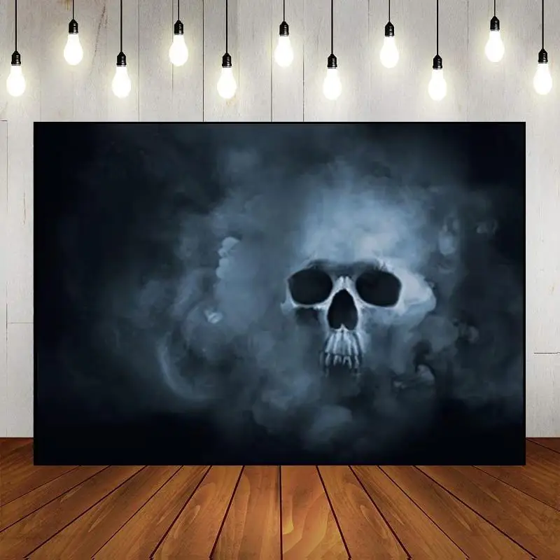 Триппи Звездный черный свет череп гобелен УФ реактивная фотография фон
