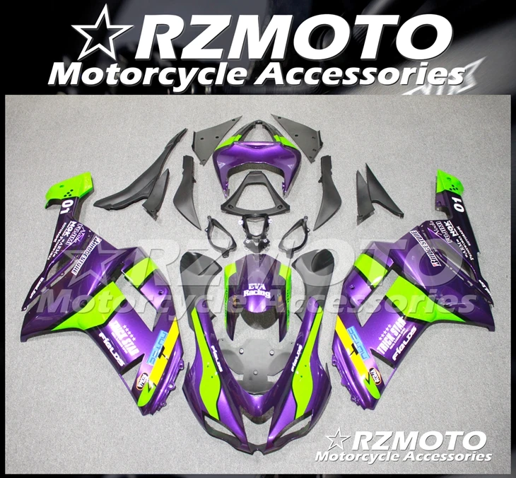 

Новый комплект обтекателей из АБС-пластика подходит для Kawasaki Ninja ZX6R 2007 2008ZX-6R 07 08 636 кузов фиолетовый