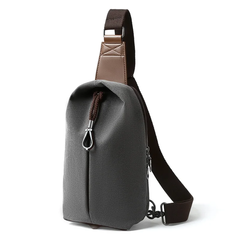 

Men's multifunctional anti-theft shoulder bag, retro leisure business Pu fashionable polyester shoulder bag