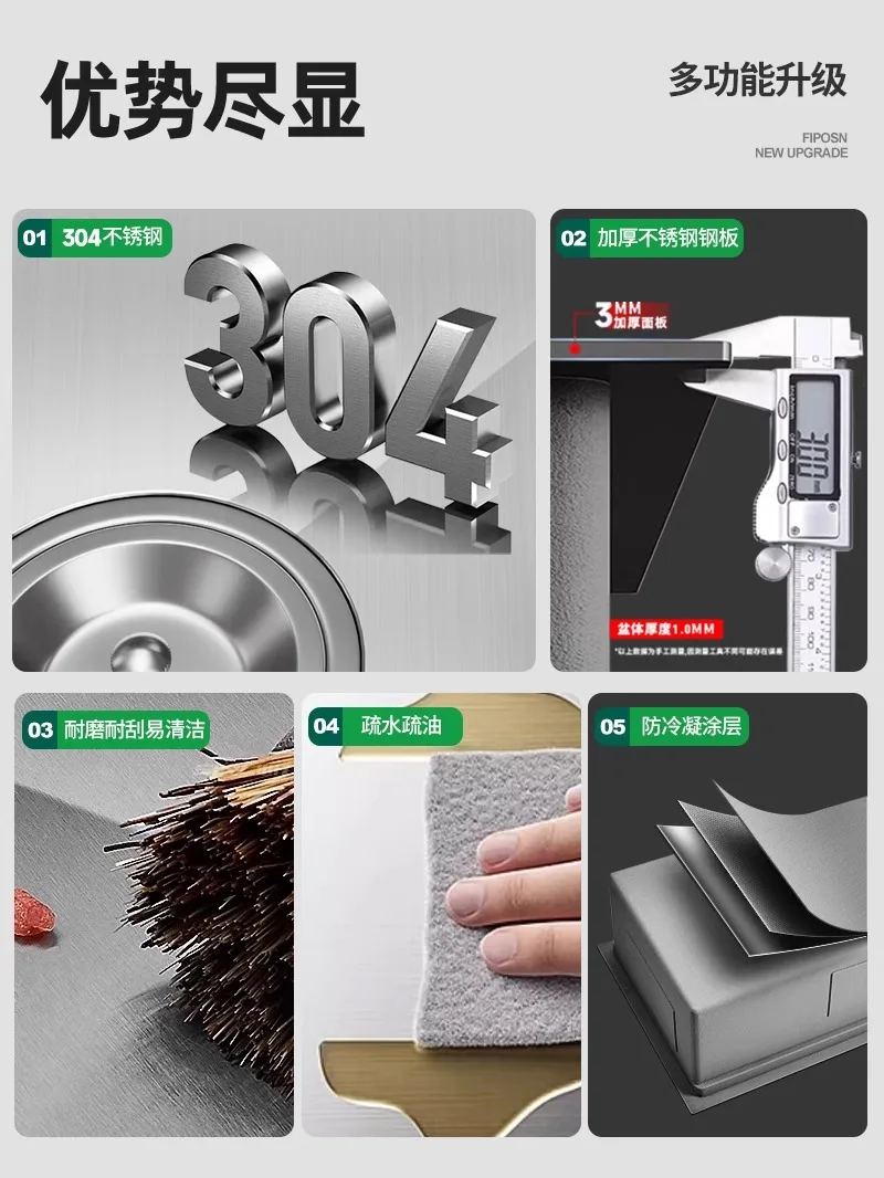 Утолщенная угловая посудомоечная машина из нержавеющей стали 304