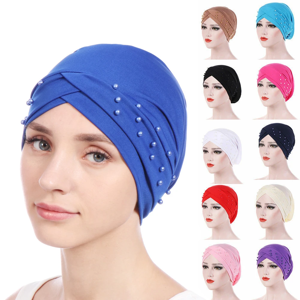 

1PC Ladies Women Hair Loss Scarf Cancer Chemo Cap Muslim Turban Hat Hijabs Head Wrap Turban for Women
