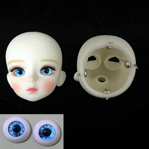 DIY 1/6 Bjd макияжная кукла голова 28 см механическое шарнирное тело Детская кукла для девочек игрушка подарок