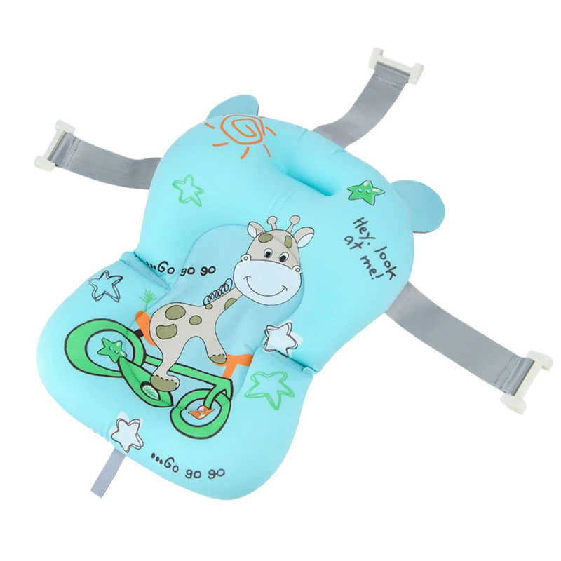 

Infant Bath Pad Baby Shower Bath Tub Pad Non-Slip Bathtub Mat Newborn Safety Bath Support Cushion Soft Pillow