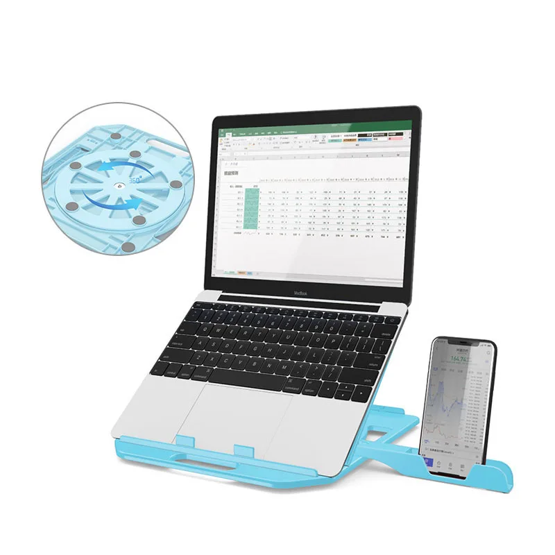 

Lifting Type Laptop Holder Bottomless Rotation Standard Edition Notebook Stand Phone Holder Computer Accessories