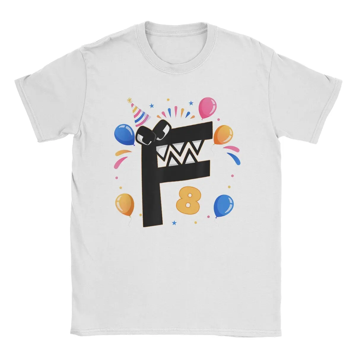 

Мужская хлопковая футболка с надписью happy Lore f 8 лет, забавная футболка с круглым вырезом для мальчиков на день рождения, злодей, женская одеж...