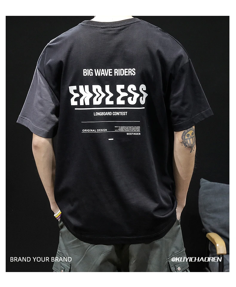 

M2112 Short-sleeved t-shirt men's summer loose ins tide brand 2022 new men's t-shirt half sleeve