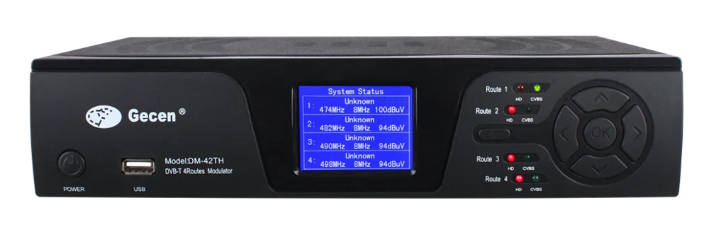 Модулятор DVB-T MPEG4 HD AV-сигнал Кодировщик головы Цифровой модулятор