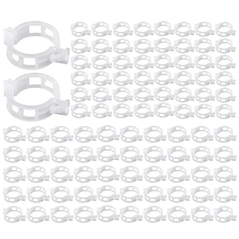 

Tomato Clips 100pcs Plastic Plant Clips Supports Connects Durable Reusable Protection Grafting Fixing Tool To Grow Upright