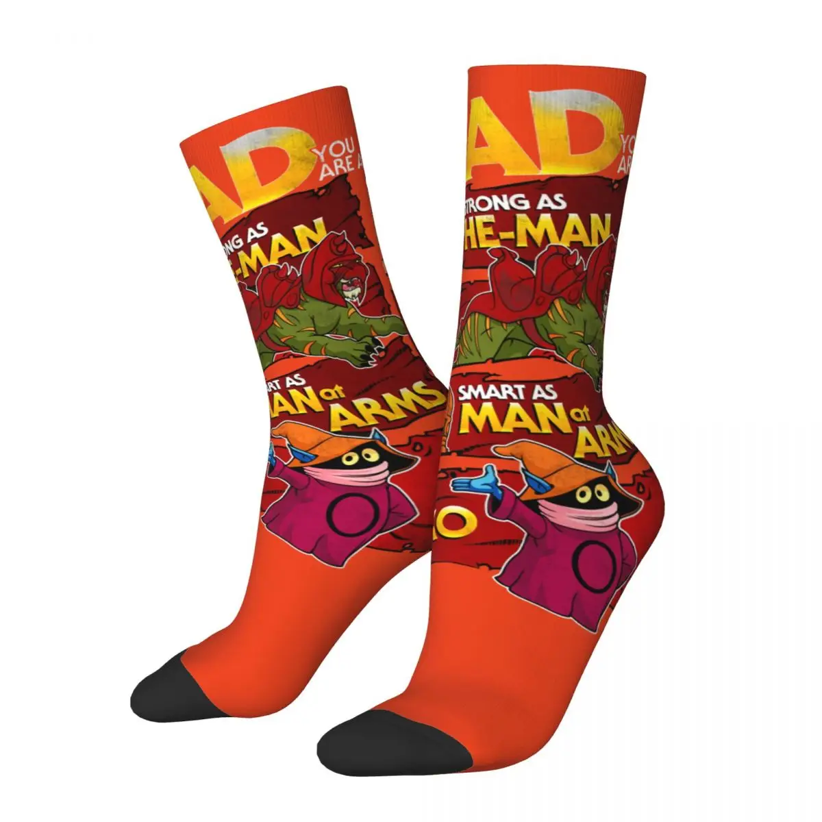 

Hip Hop Retro Father's Day Crazy Men's compression Socks Unisex He-Man and the Masters of the Universe Seamless Crew Sock