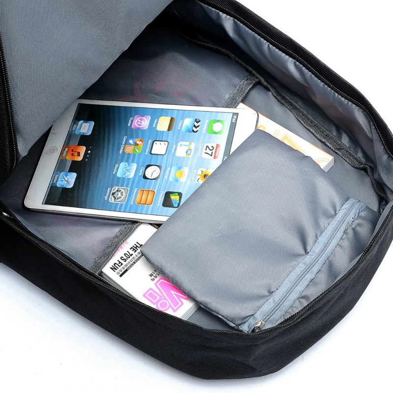 Школьный ранец для мальчиков с рисунком из мультфильма модный рюкзак черным