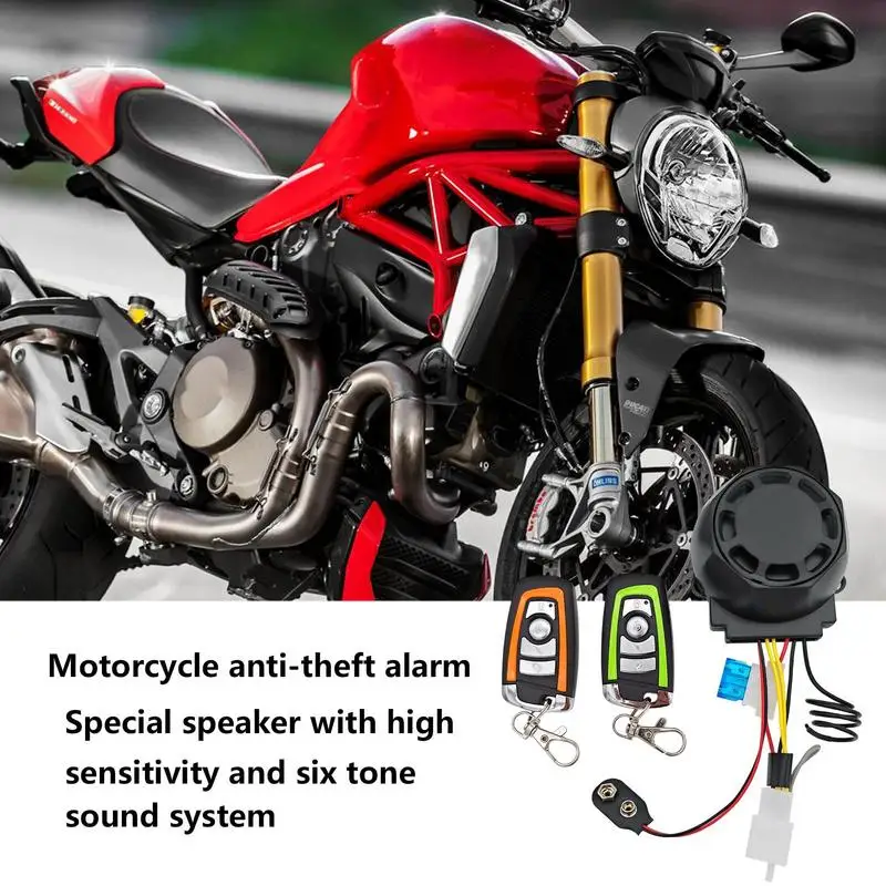 

12V Motorcycle Anti Heft Alarm With Remote Control Vibration & Motion Sensor Alarm Security System For Bike & Electric Scooter