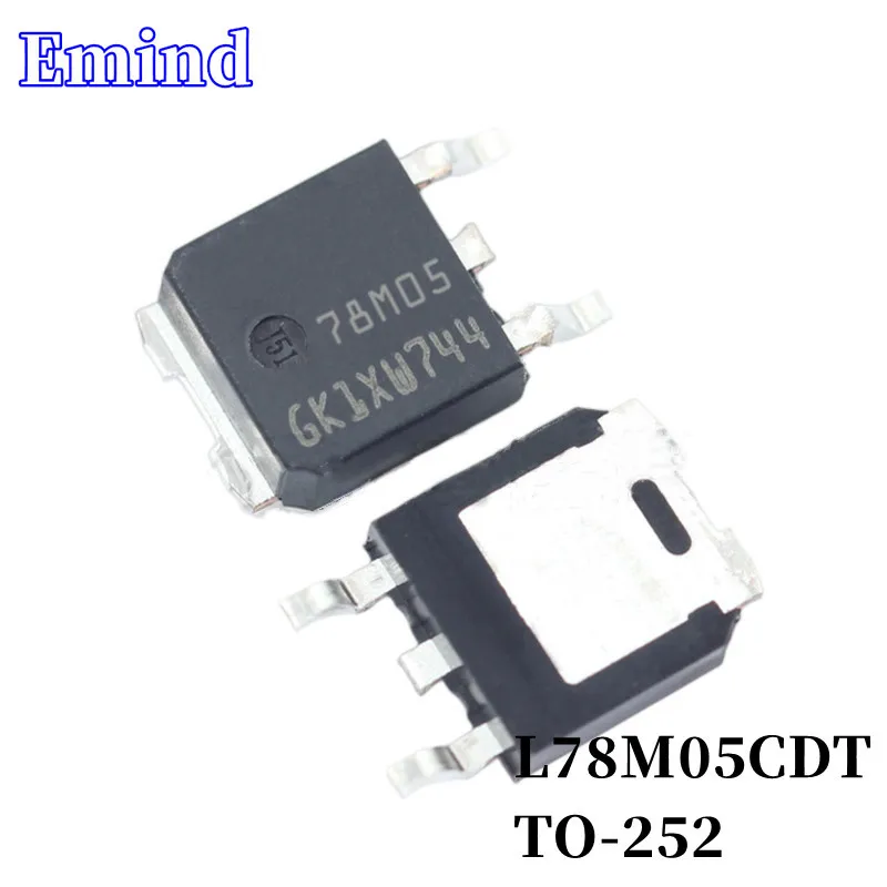 

50/100/200/500/1000Pcs L78M05CDT 78M05 SMD Low Dropout Regulator TO-252 LDO 3-terminal Regulator IC