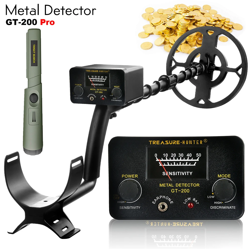 High Accuracy Metal Detector GT200 Pro Pinpoint Underground 