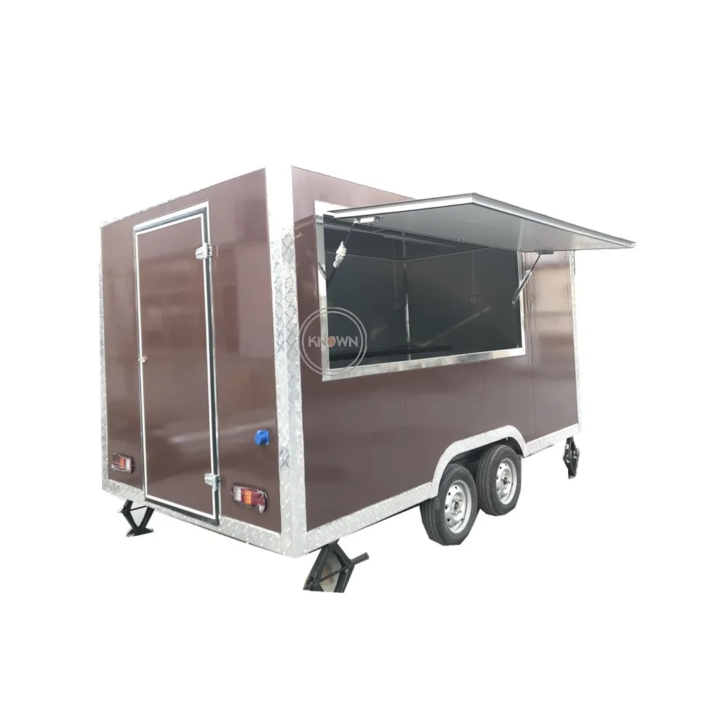 

Mobile Snack Food Processing Food Cart 10 ft Kitchen Cooking Equipment Food Trailer Supplier Ice Cream Truck