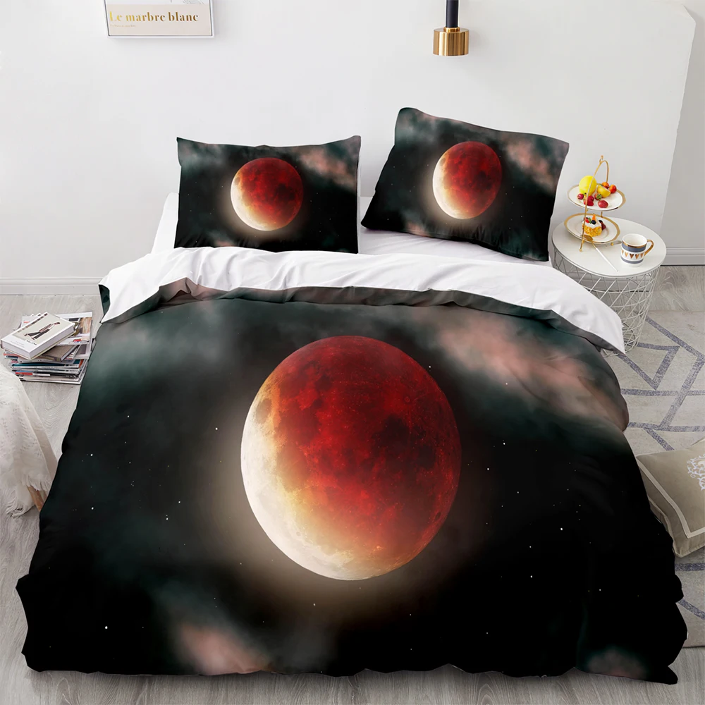 

Набор постельного белья Twin Full Queen/King Size «Вселенная планеты», Комплект постельного белья из двух предметов с 3D принтом, 033