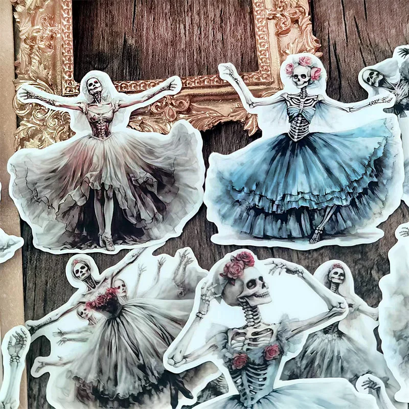 

Стикеры BLINGIRD с черепом в стиле викторианской балерины
