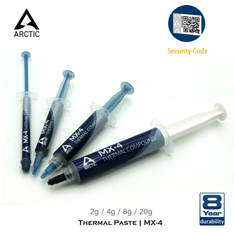 

ARCTIC MX-4,Thermal Grease For GPU CPU,8.5 W/mK Thermal Compound Plaster Heatsink Thermal Silicone Paste Adhesive 2g 4g 8g 20g