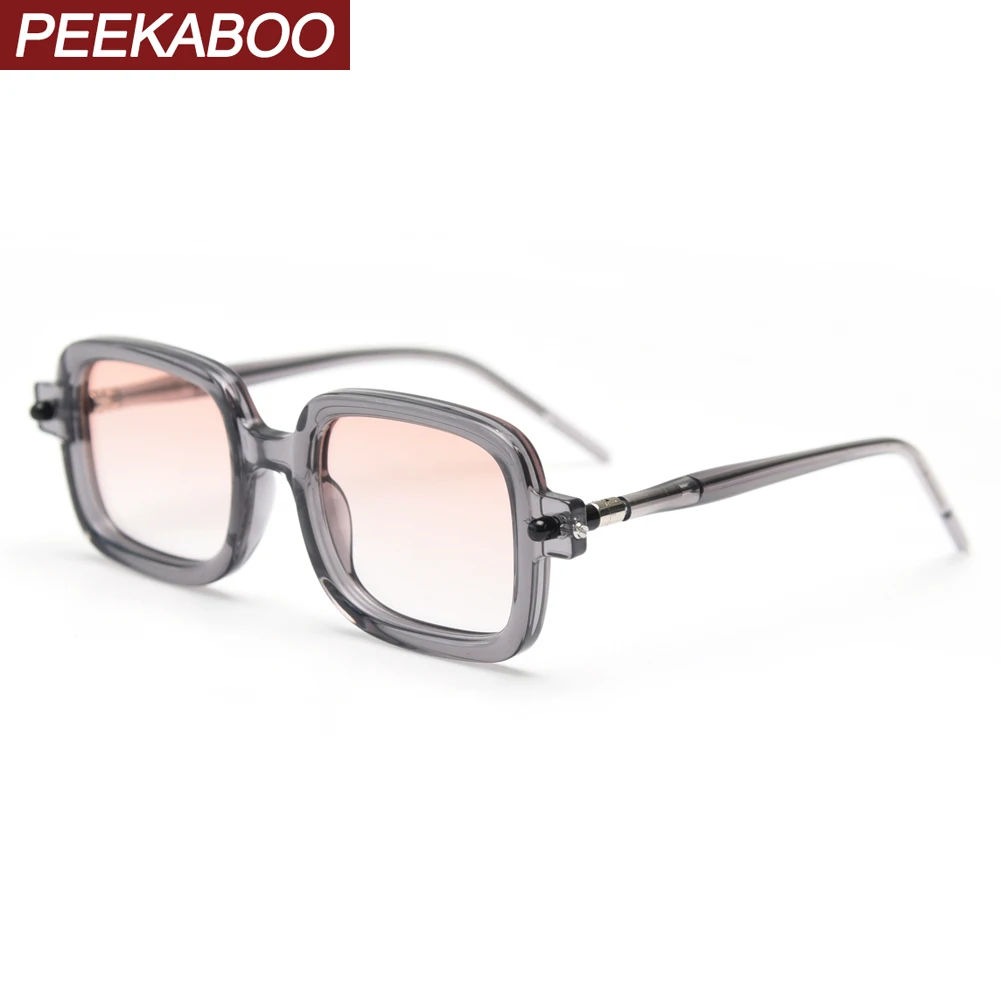 

Peekaboo polarized sunglasses for women TR90 retro style male sun glasses square uv400 acetate high quality 2023 hot sale