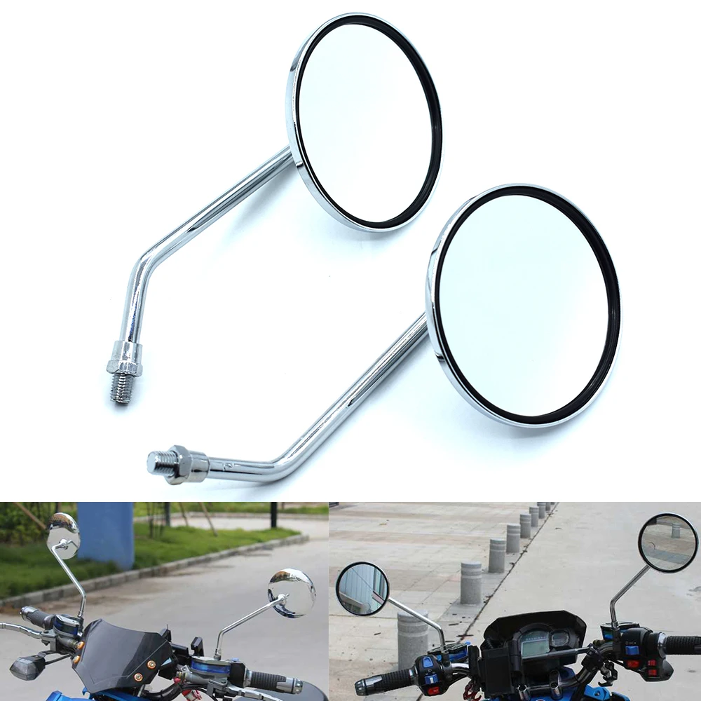 

Универсальное заднее боковое зеркало для мотоцикла 10 мм, мотоциклетное зеркало заднего вида для Kawasaki Ninja 300R 300 EX300 250 250R ER6F ER-6N
