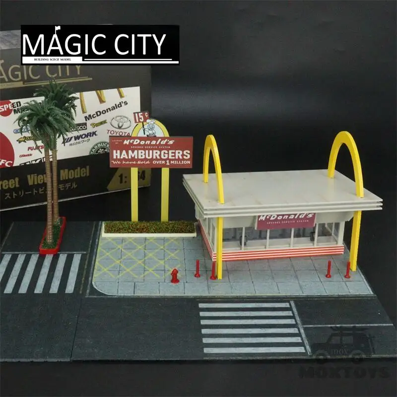 

Magic City 1:64 Led Diorama American Street View American Overpass