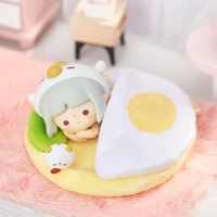 mini world girls group lazy quilt series blind box kawaii action figures mystery box cute dolls model gril gift caixas supresas