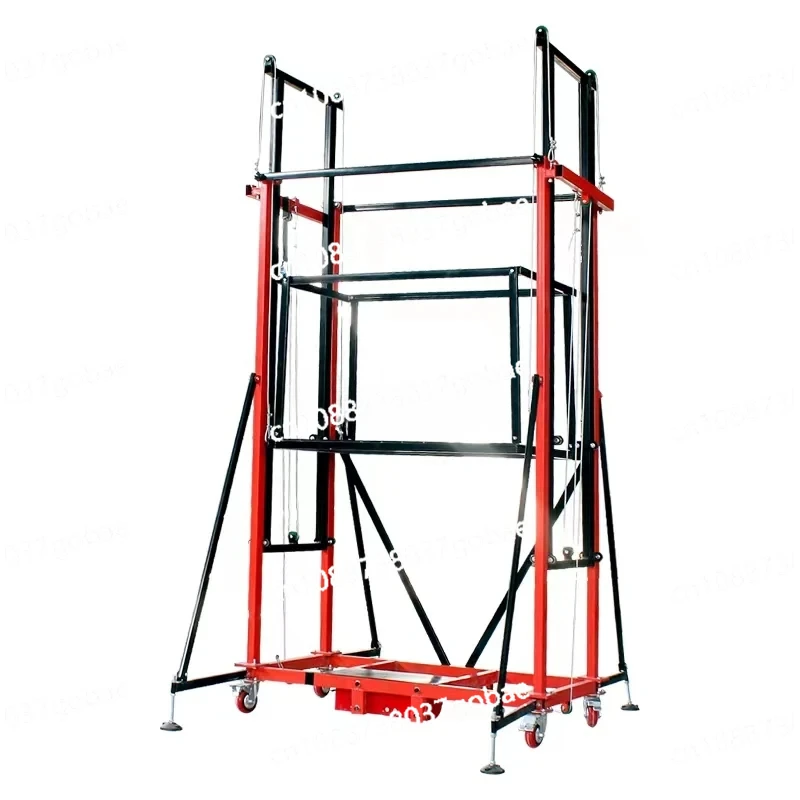 Электрические леса складная мобильная подъемная платформа внешнее украшение