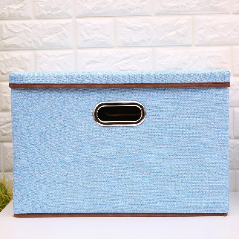 

Household Supplies Storage Box Cotton and Linen Size Folding Storage Box