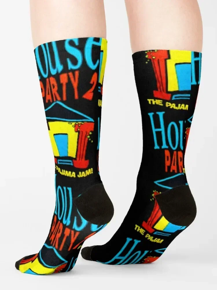 1992 House Party 2 THE PAJAMA JAM Vintage Kid &ampx27n Play Classic 90&ampx27s Классические носки крутые женские