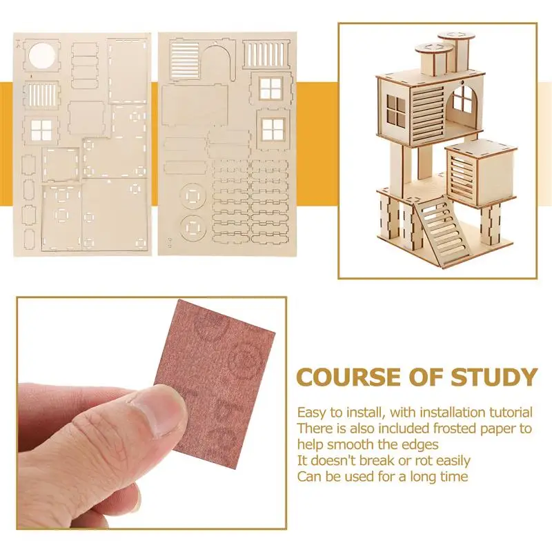 Деревянная игровая площадка для домашних животных 1 шт. лестница хомяка | Дом и