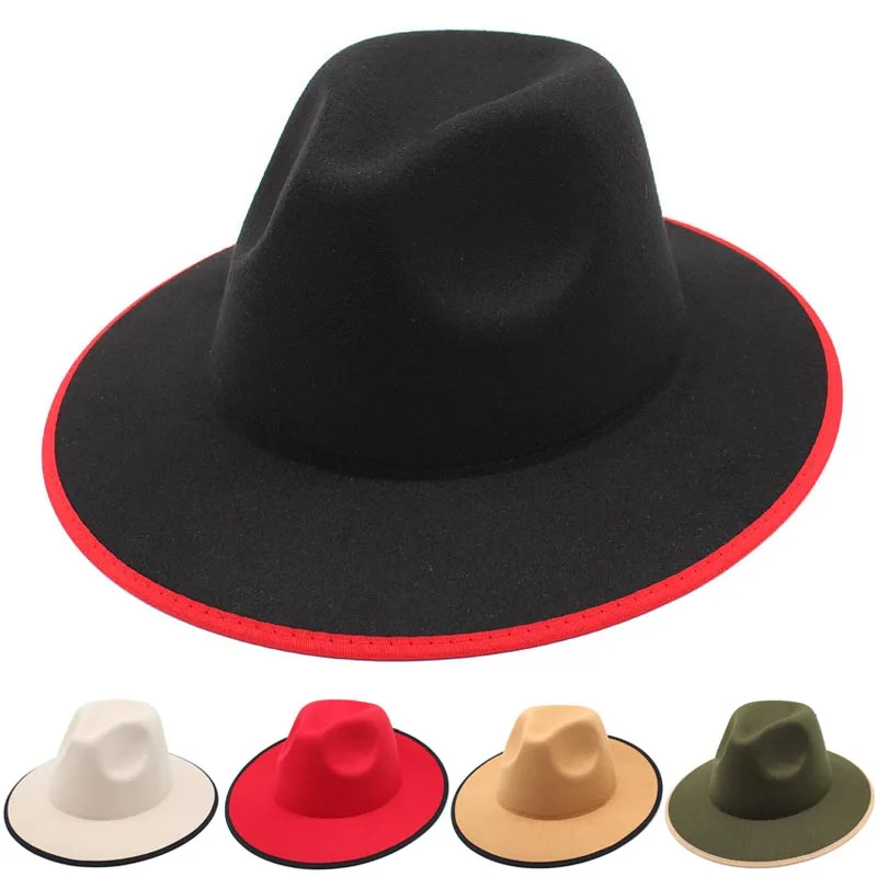 

Шляпа-трилби Мужская/Женская шерстяная в стиле пэчворк