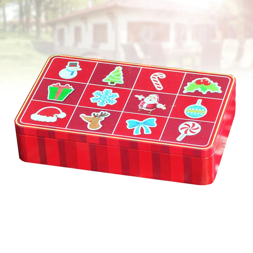 

1pc Candy Box Tinplate Candy Container Decorations Candy Jar for Banquet