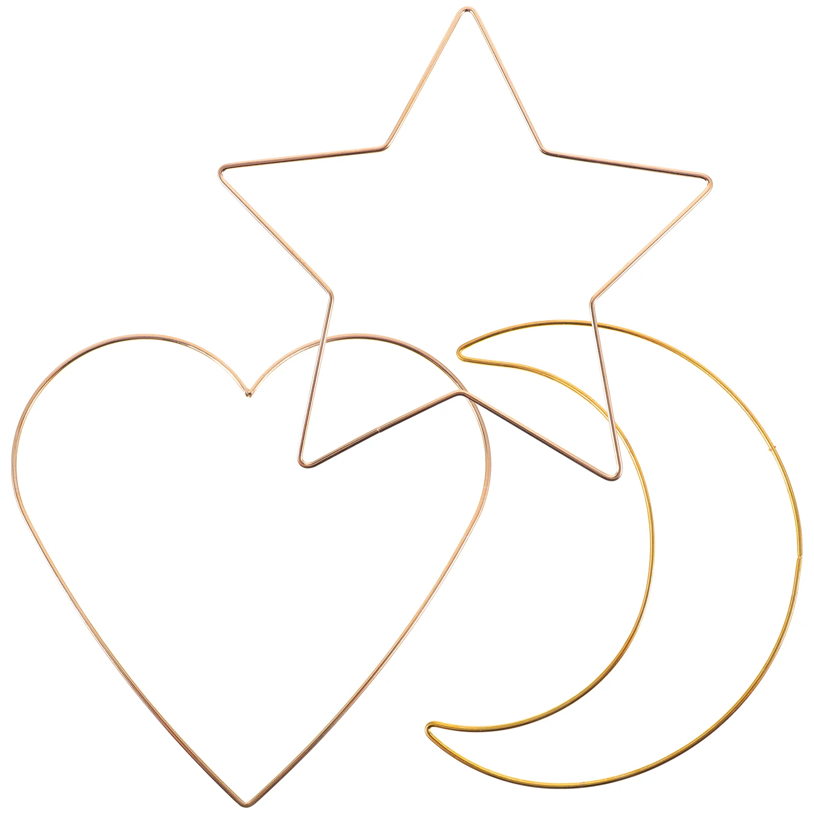 

DIY Metal Accessories Iron Ring Flower Arrangement Crafts Metal hoops Heart Wreath Frame