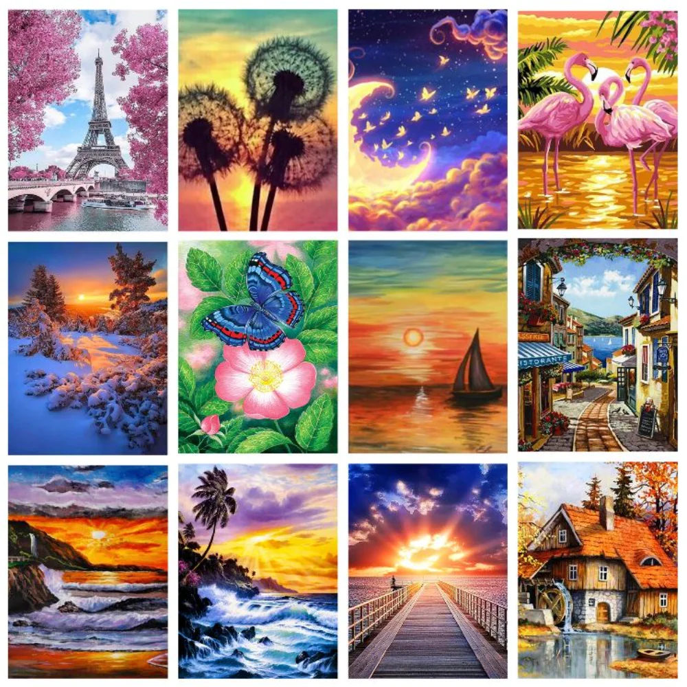 

Картина из страз 5D "сделай сам", пляжный ландшафт, полная фотокартина, наборы для вышивки крестиком, домашний декор, Новое поступление 2023