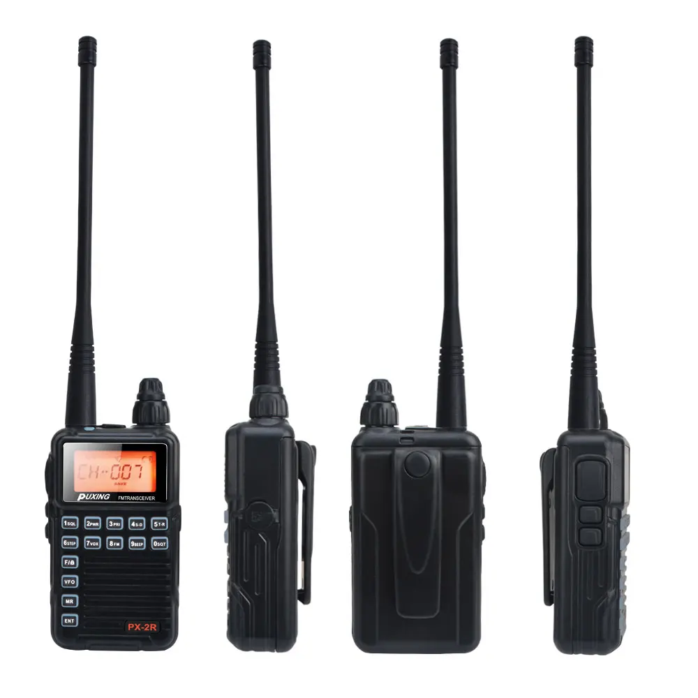 

2022.PX-2R VHF Mini Compact FM VOX Walkie Talkie 136-174MHz однодиапазонная передача, VHF UHF двухдиапазонный прием 2W PX Radio