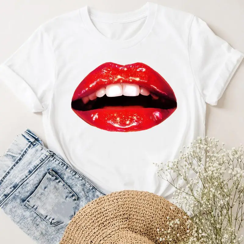 

Женская футболка с коротким рукавом, принтом и графическим принтом