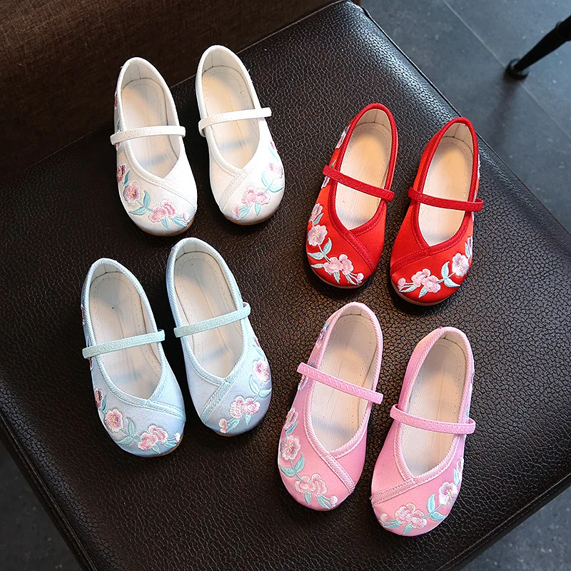 2023 Spring Children's Flat  Girls' Shoes  Children's Dance Shoes Girls Sweet Princess Flats Kids Performance Shoes enlarge