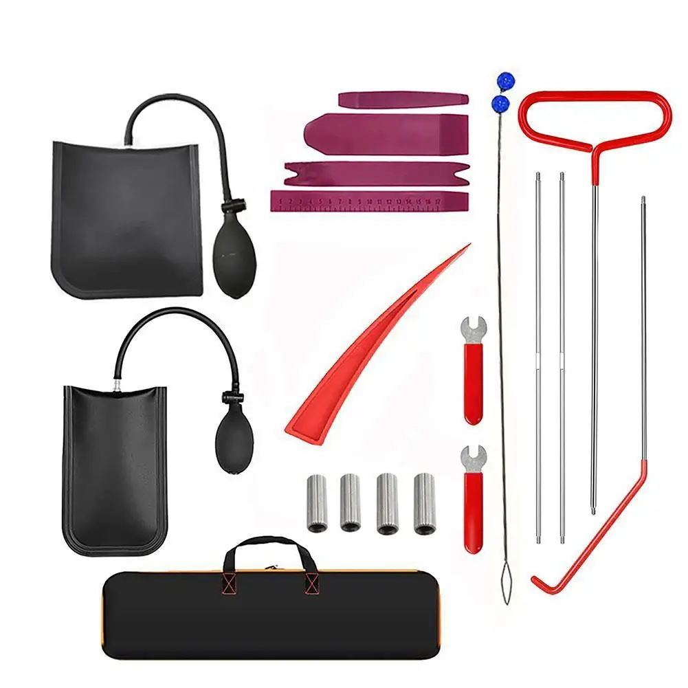 

Car Window Car Tool Door Key Anti Lost Kit Inflatable Air Pump Air Wedge Non Marring Wedge With Long Reach Grabber For Truc D5O6