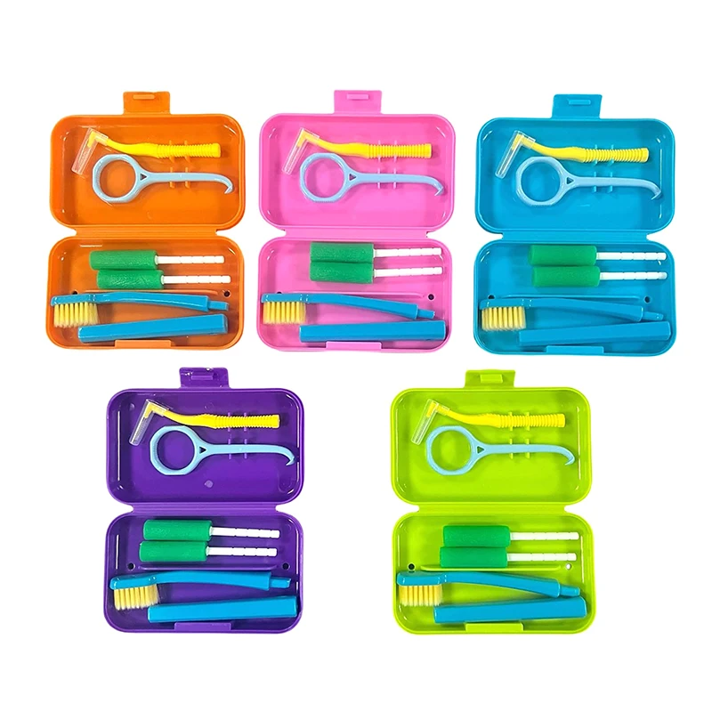 Портативная зубная щетка для полости рта ортодонтический набор с межзубной