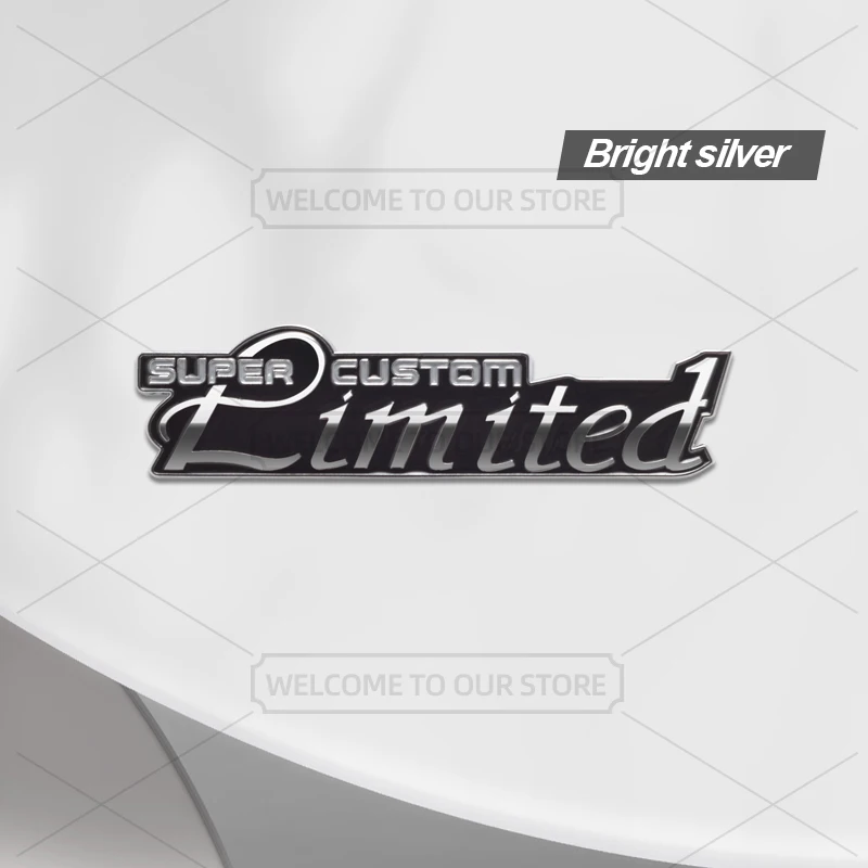 

Автомобильный 3D металлический супер индивидуальный ограниченный выпускной эмблема, значок, наклейки, авто наклейка на хвост для Toyota Ford Hyundai Kia Mercedes BMW Skoda