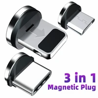 metal magnetic cable plug type c micro usb c plugs fast charging adapter magnet charger plug for iphone xs samsung huawei xiaomi