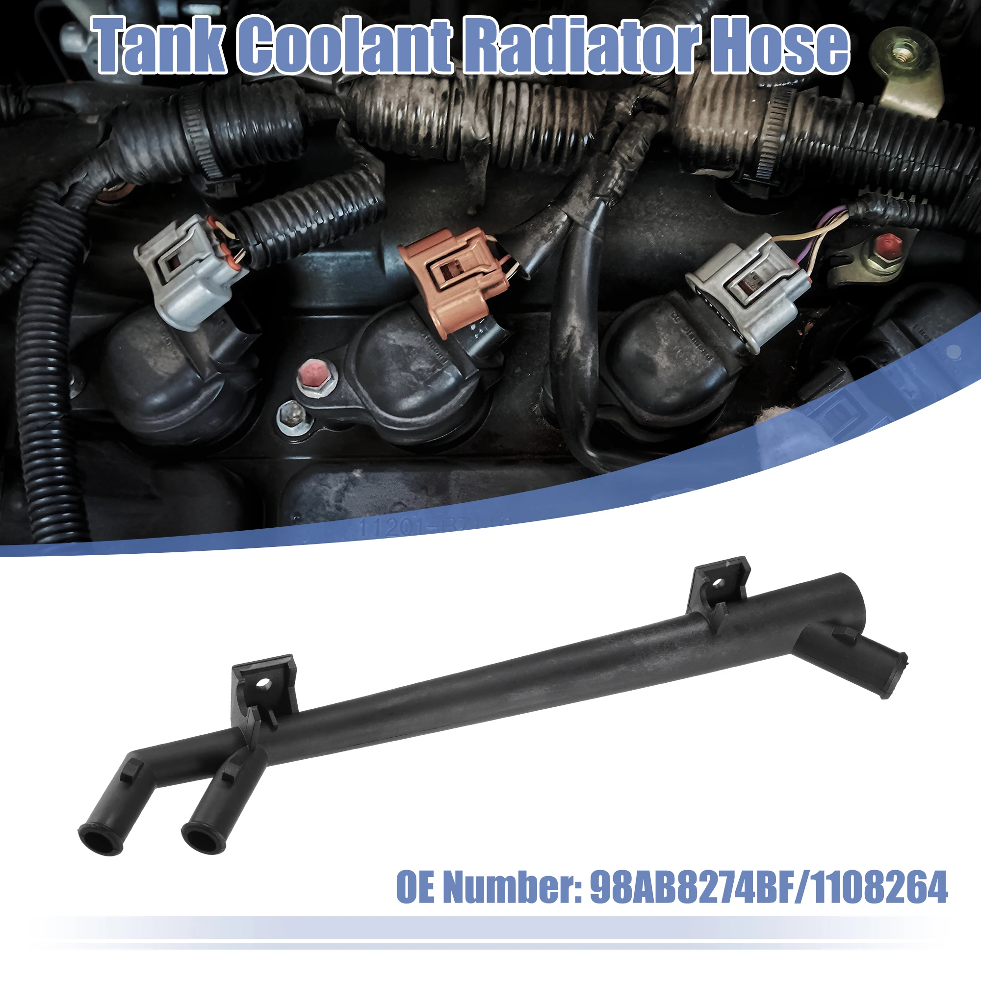 Шланг нагревателя UXCELL внешнее расстояние радиатора для Ford Escape Focus 2000-2004 Mazda Tribute №