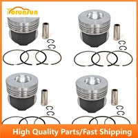 new 4 sets std piston kit with ring mm438685 fit for mitsubishi k4n engine 90mm