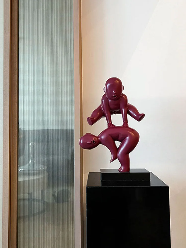 

Абстрактная скакающая лошадь, искусственное украшение для дома, гостиной, офиса, винного шкафа, настольные статуэтки, скульптурный подарок