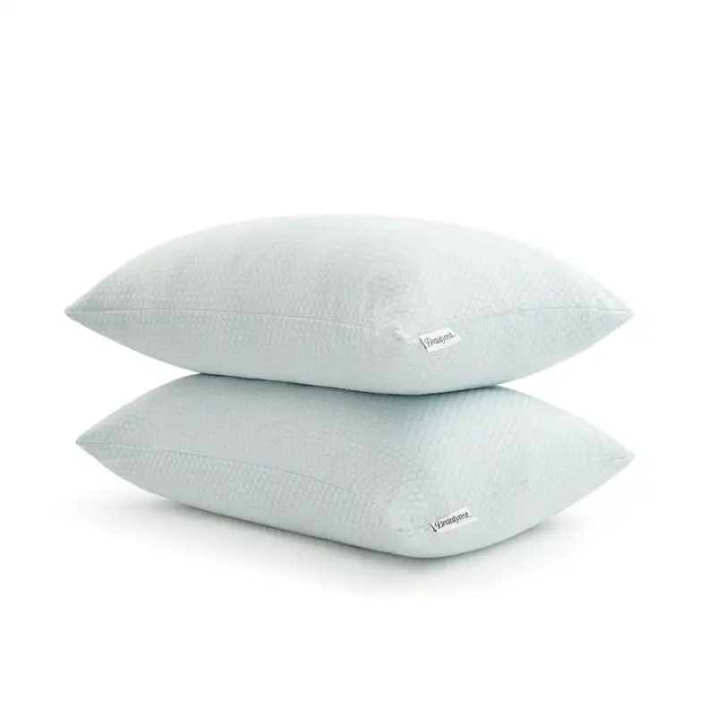 

Tech Cooling Bed Pillow 2 Pack, Standard/Queen Goose Almohada para extensiones de pestañas Neck pillow Butt shaped pillow Almo