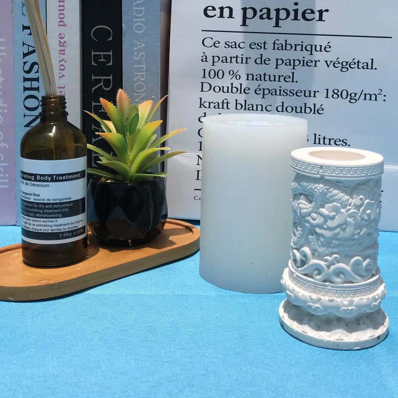 Подсвечник для свечей пластырь форма с рисунком дракона и феникса подсвечника