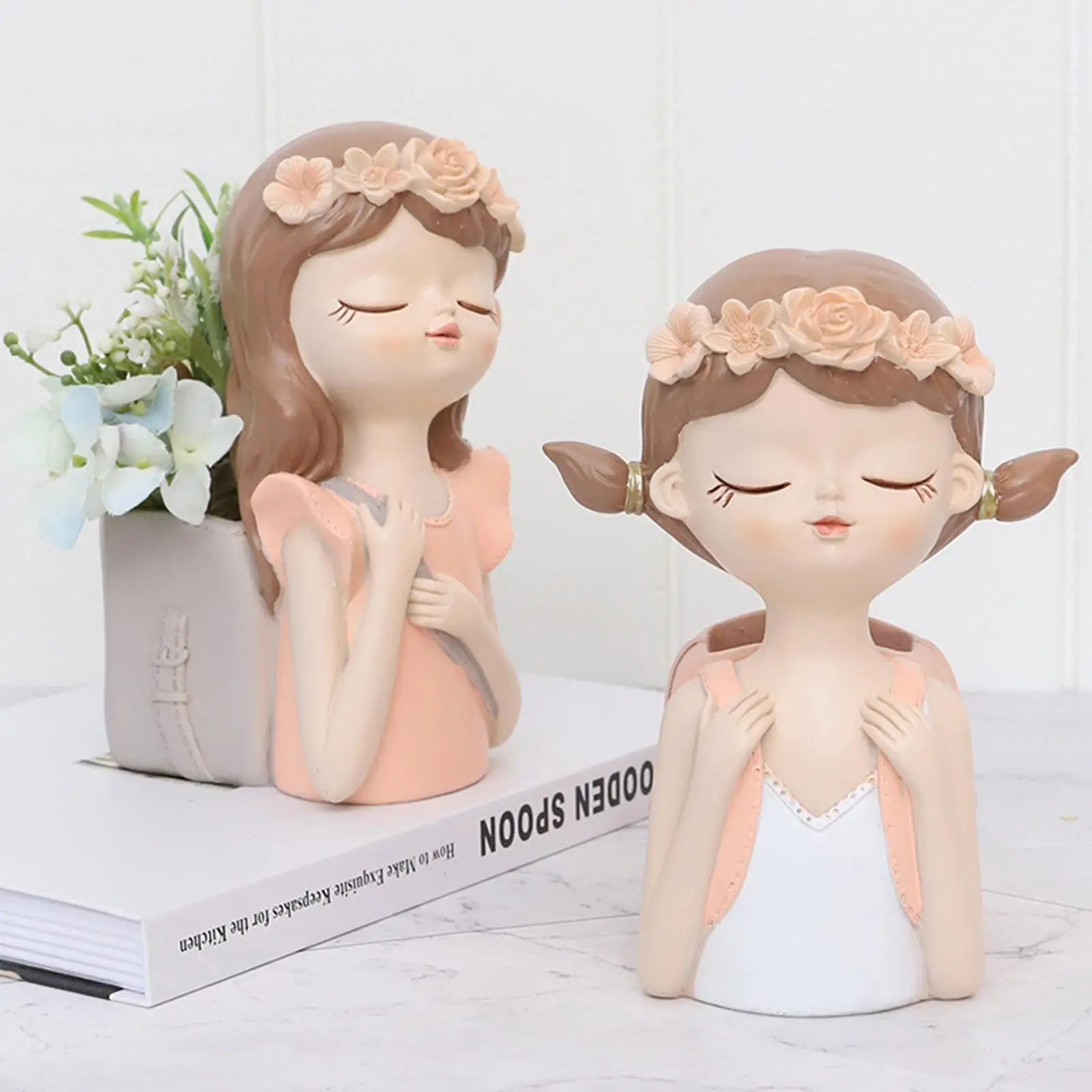 

Resin Mould 3D Flower Fairy Flower Pot Resin Gypsum Candle Concrete Crystal Drop Glue Tool DIY Handmade