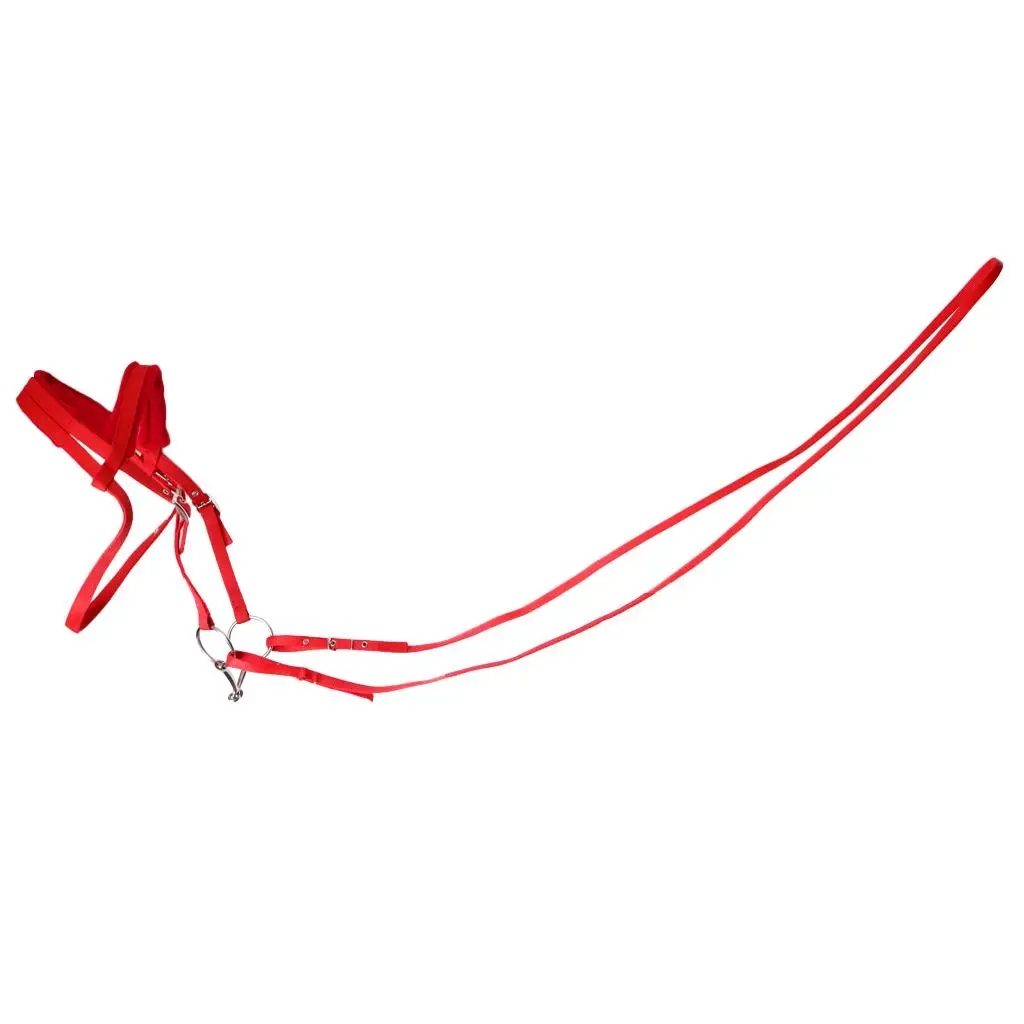 

Регулируемый поводок для лошадей, веревка для лошадей, ведущее спортивное оборудование для конного спорта, набор ремней + поводков для лоша...